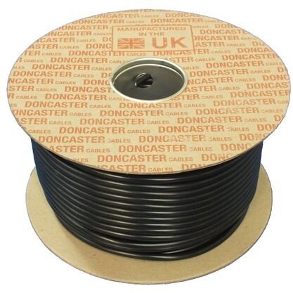 Tuff Sheath Cable, 4mm², 3 Core, PVC, Black (Per 1 Mtr)