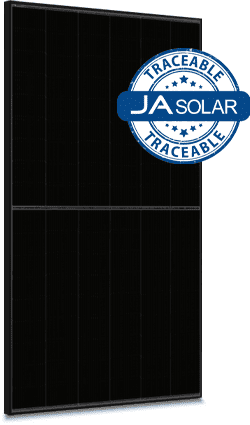 JA Solar 505W N-type TOPCon Traceable Double Glass Bifacial 60 Cell All Black MC4