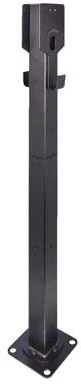 Easee 2 Way Post Black Coated Pedestal Unit - 1500mm