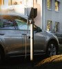 Easee 2 Way Post Black Coated Pedestal Unit - 1500mm