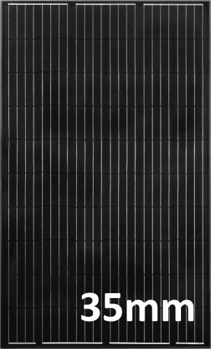 8.33 Solar 330W Half-Cell (Black) - 35mm Mono Solar Panel