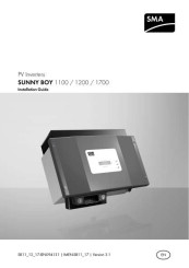 SunnyBoy SB1100-1200-1700 Installtion Manual