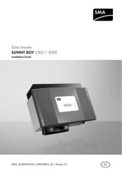 SunnyBoy SB2500-2800i-3000 Installation Maual