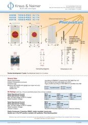 Kraus & Naimer Data Sheet