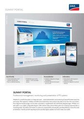 Sunny Portal Data Sheet