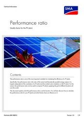 SMA Performance Ratio