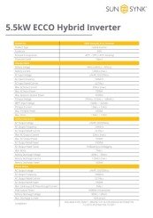 5.5kW ECCO Data Sheet