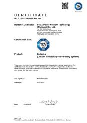 IEC 62619 2017 T58 Certificate