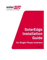 Installation Manual for Single Phase Inverters