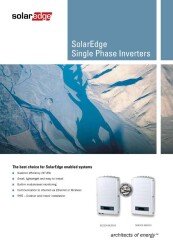 SolarEdge Single Phase inverter Data Sheet SE2200 - SE3500 SE4000 - SE6000