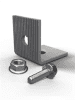 Renusol Vertical Rail Connection Set - M8 Bracket 90°